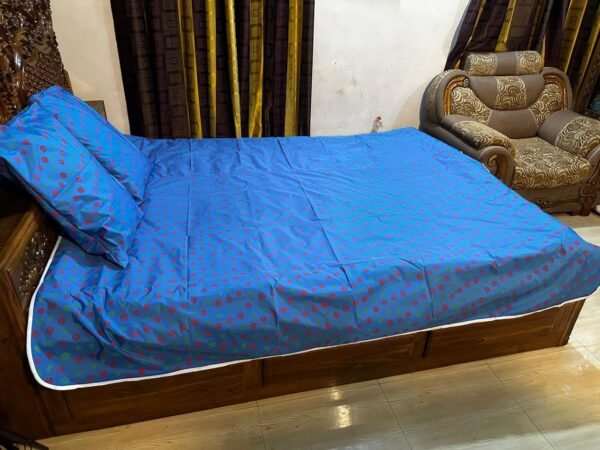 সাড়ে৬/৭ ফিট বালিশ কভার সহো ওয়াটারপ্রুফ বিছানার চাদর - Image 2
